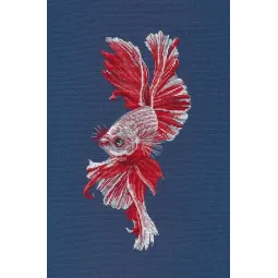 Cross stitch kit "Cockerel Fish" S1597