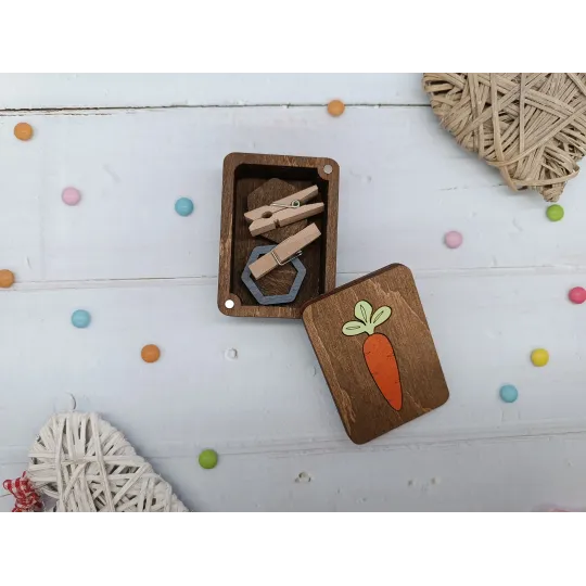 Boîte en bois. Carotte KF057/32
