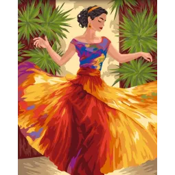 Malen nach Zahlen Set "Leidenschaft des Tanzes" 40x50 cm W021