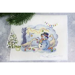 Kit de point de croix « Snow Fun » SM-736
