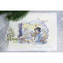 Kryželiu siuvinėjimo rinkinys "Snow Fun" SM-736
