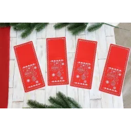 Рождественские узоры. Набор для сервировочных приборов. 4 шт ST-1014