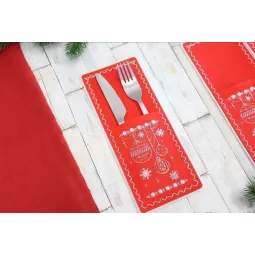 Motifs de Noël. Service de couverts. 4 pièces ST-1014