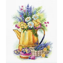 Kit de point de croix "Gâterie à la lavande" SA-050