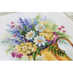 Kit de point de croix "Gâterie à la lavande" SA-050