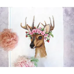 Набор для вышивания крестиком "Лесной олень" SNV-791