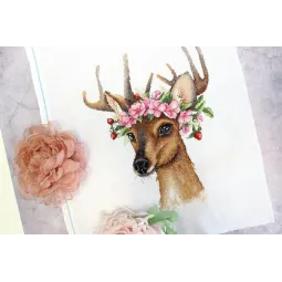 Kreuzstich-Set "Waldhirsch" SNV-791