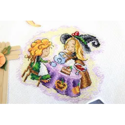 Siuvinėjimo kryželiu rinkinys "Popietės arbata" SM-677