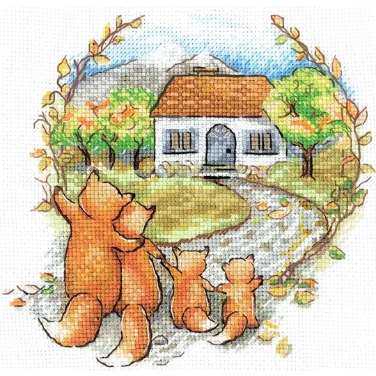 Kreuzstich-Set "Einweihung. Füchse" SANN-30