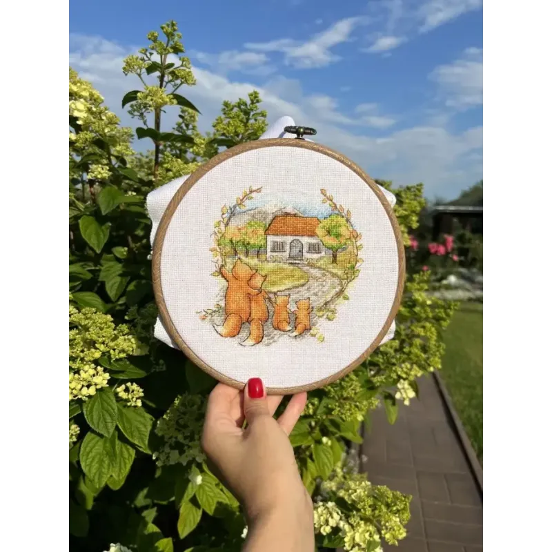 Kreuzstich-Set "Einweihung. Füchse" SANN-30