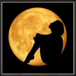 Силуэт луны 40*40 см AM1969