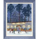 Kreuzstich-Set „Treffen auf der Eisbahn“ 30×24 cm S/GM049