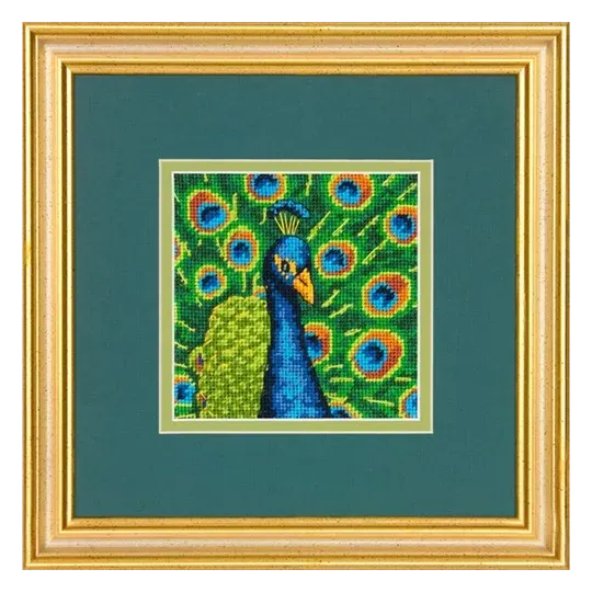 Gobelin-Nadelspitzen-Set Colorful Peacock D71-07242