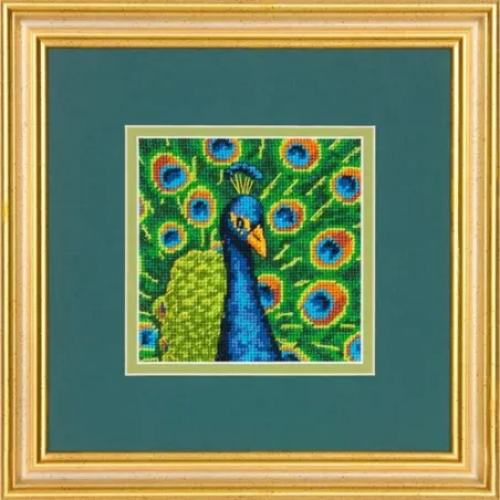 Gobelin-Nadelspitzen-Set Colorful Peacock D71-07242