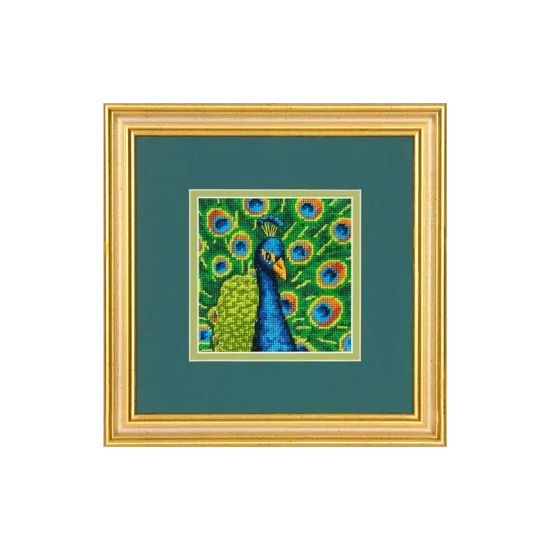 Gobelin-Nadelspitzen-Set Colorful Peacock D71-07242