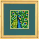 Gobeleno adatos taško rinkinys Colorful Peacock D71-07242