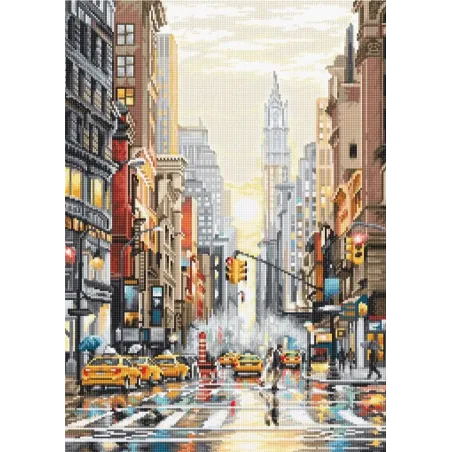 Sonnenuntergang auf der 5th Avenue / Serie: Städte SLETIL8025