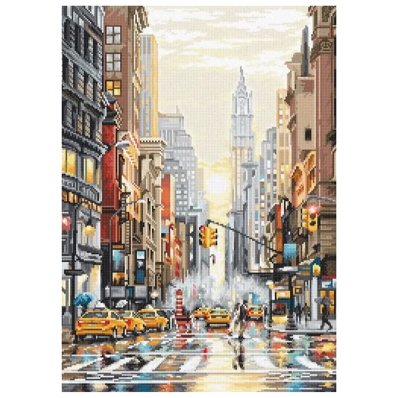 Sonnenuntergang auf der 5th Avenue / Serie: Städte SLETIL8025