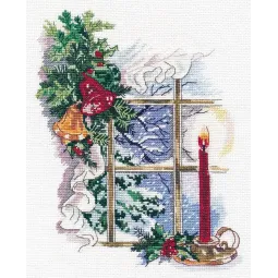 Kit de broderie au point de croix Lumières de Noël S1358