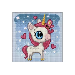 Licorne amoureuse 20*20 cm WD2530