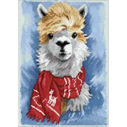 (D) Llama su šaliku 27*38 cm WD2512