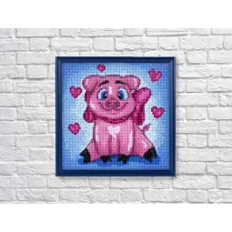 (D) Schweinchen in Love 20 * 20 cm WD2296