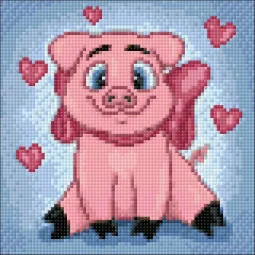 (D) Piggy in Love 20*20 cm WD2296