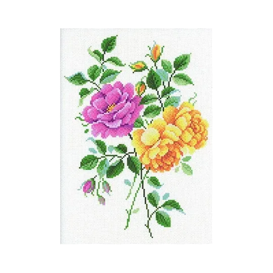 Toile « Tendresse des roses » SSK-095