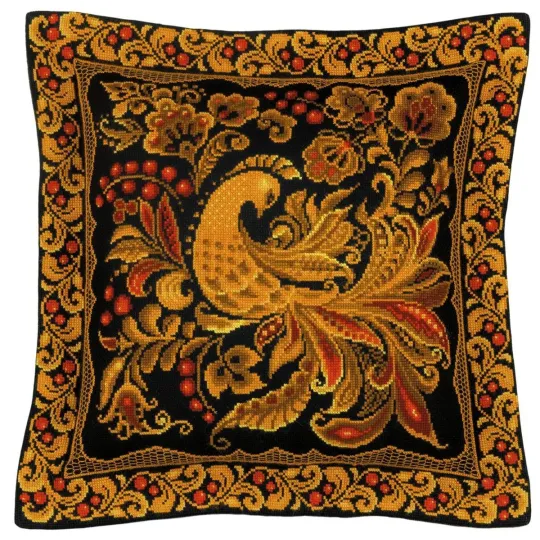 Coussin/Panneau Peinture Khokhloma SR1758