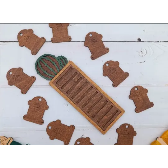 Organizatorius su ritėmis (10 vnt.). Cactus KF016/2