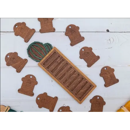 Organizatorius su ritėmis (10 vnt.). Cactus KF016/2