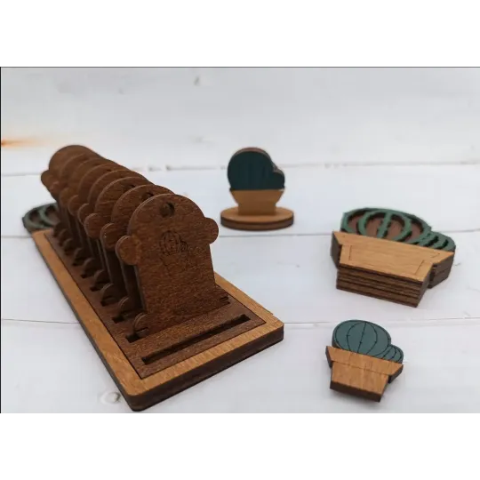 Organizatorius su ritėmis (10 vnt.). Cactus KF016/2