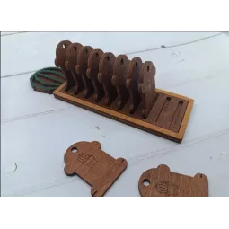 Organizer with bobbins (10 pcs). Cactus KF016/2