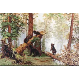 Утро в сосновом лесу SB452