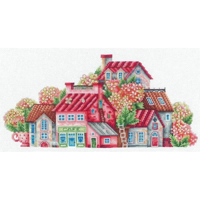 Paysage d'hortensias SANS-57