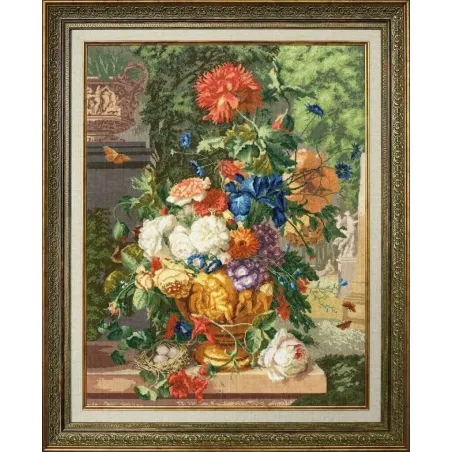 Cross stitch kit "Flower" 55.5 × 42.5 cm 1722 S/MK070