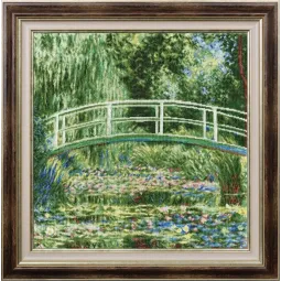 Cross stitch kit "White water lilies" 40.5 × 40 cm 1899 S/MK052