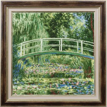 Cross stitch kit "White water lilies" 40.5 × 40 cm 1899 S/MK052