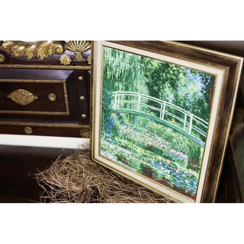 Cross stitch kit "White water lilies" 40.5 × 40 cm 1899 S/MK052