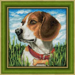 Deimantų tapybos rinkinys Beagle 25х25 cm AZ-1608