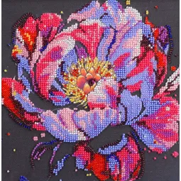 Vidutinio dydžio karoliukų siuvinėjimo rinkinys Time to bloom (Deco Scenes) 20x20 cm AAMB-104
