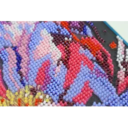 Mid-sized Bead Embroidery Kit Time to bloom (Deco Scenes) 20x20 cm AAMB-104