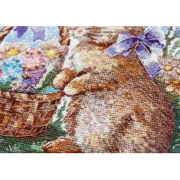 Kit de point de croix À la recherche de vacances (Scènes Déco) 19x19 cm AAH-201