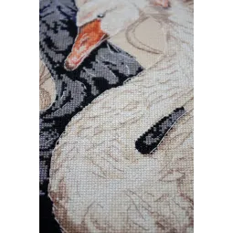 Kits de point de croix Cygnes amoureux (Scènes déco) 21x36 cm AAH-269