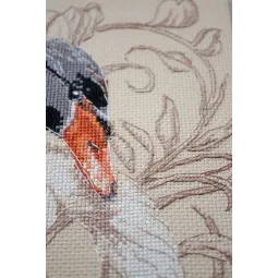 Cross-stitch kits Swans of love (Deco Scenes) 21x36 cm AAH-269