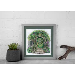 Kit de point de croix Où vivent les elfes (Scènes déco) 20x21 cm AAH-267