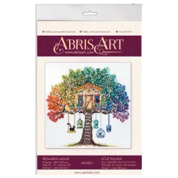 Kit point de croix Maison pour chat 33x33 cm AAH-061