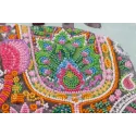 Kit de broderie de perles principal Trois éléphants pour le bonheur (Scènes déco) Abris Art AB-605 Kit de broderie de perles principal Trois éléphants pour le bonheur (Scènes déco) Abris Art AB-605