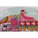 Kit de broderie de perles principal Trois éléphants pour le bonheur (Scènes déco) Abris Art AB-605 Kit de broderie de perles principal Trois éléphants pour le bonheur (Scènes déco) Abris Art AB-605
