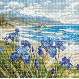 Набор для вышивания крестиком "Blue Harmony" 24x24 см SLETIL9934